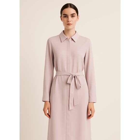 Alfani Dresses & Skirts - Quiet Luxury Belted Midi Shirtdress Minimalist Elegant Career Dress XL